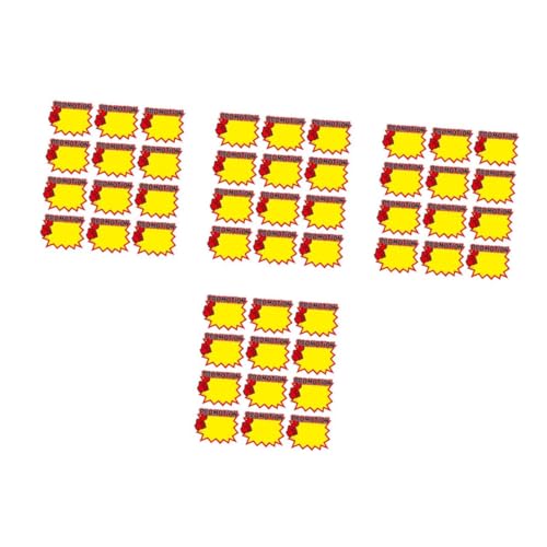 Zerodeko 4 Sätze Preisetiketten Aus Strapazierfähigem Transparente Preisschilder Für Einzelhandel Veranstaltungen Blanko Werbeschild Für Effektive Produktpräsentation 50 Stück * 4 von Zerodeko
