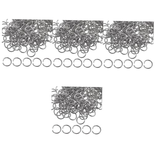Zerodeko 4 Sätze Rostfreier Stahlöffnungsring Offen Schlüssel Schließungen Schmuck Machen Biegering Für Diy Sprungring Biegeringe Selber Basteln Silber 200 Stück * 4 Zerodeko 4 Sätze Rostfreier Stahlöffnungsring Offen Schlüssel Schließungen Schmuck Machen Biegering Für Diy Sprungring Biegeringe Selber Basteln Silber 200 Stück * 4 von Zerodeko