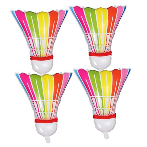 Zerodeko 4 Stück Giant Badminton Balloons Aufblasbare Badminton Dekorationen für Sportveranstaltungen Geburtstagsfeiern und Feiern Partygeschenk Dekoration von Zerodeko