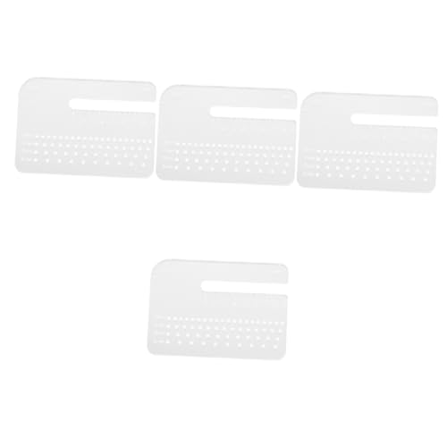 Zerodeko 4 Stück Multifunktional Abgerundeter Eckherrscher Verstellbarer Locher Schlaghilfeplatte Craft Hole Punch Kleiner Lochpuncher Plattenstanze Stanzwerkzeuge Für Rundnähte Acryl von Zerodeko