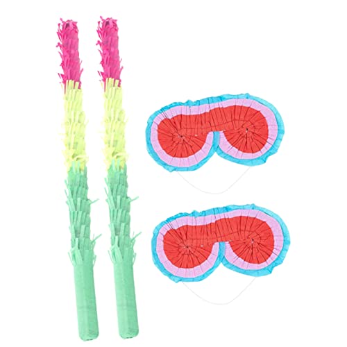Zerodeko 4 Stück Teiliges Pinata Spielset mit Bunten Schlagstöcken und Pinata Augenmasken Partyzubehör für Kindergeburtstag Weihnachtsfeier Hochzeiten und Festliche Anlässe Sichere Zerodeko 4 Stück Teiliges Pinata Spielset mit Bunten Schlagstöcken und Pinata Augenmasken Partyzubehör für Kindergeburtstag Weihnachtsfeier Hochzeiten und Festliche Anlässe Sichere von Zerodeko