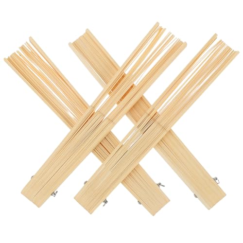 Zerodeko 4-teiliger Antiker Fächerrahmen: Faltbare , Die Einen Herstellen, Unvollendetes Handmaterial, Diy-bastelset Für Faltfächer, Beige Zerodeko 4-teiliger Antiker Fächerrahmen: Faltbare , Die Einen Herstellen, Unvollendetes Handmaterial, Diy-bastelset Für Faltfächer, Beige von Zerodeko
