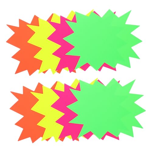Zerodeko 40 Stück Explosiv Aufkleber Preisschild Preisetikett Für Geschäfte Ersatz Verkaufsschilder Werbepreispapier Flohmarkt Preisschild Burst Schilder 250 G Zerodeko 40 Stück Explosiv Aufkleber Preisschild Preisetikett Für Geschäfte Ersatz Verkaufsschilder Werbepreispapier Flohmarkt Preisschild Burst Schilder 250 G von Zerodeko