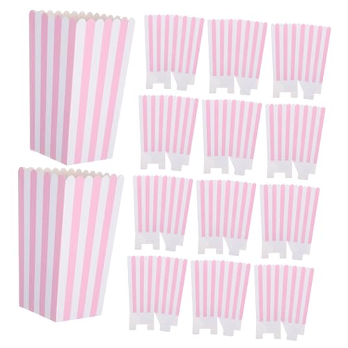 Zerodeko 40 Stück Große Gestreifte Papiertüten für Filmabende Karnevalsfeiern und Zirkusveranstaltungen Multifunktionale Snackbox für Pommes Süßigkeiten und Keksexx Zerodeko 40 Stück Große Gestreifte Papiertüten für Filmabende Karnevalsfeiern und Zirkusveranstaltungen Multifunktionale Snackbox für Pommes Süßigkeiten und Keksexx von Zerodeko