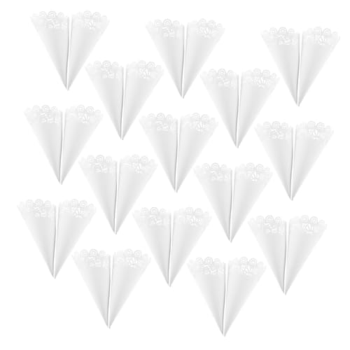 Zerodeko 40 Stück Hochzeitskonfetti Papier mit Filigranem Spitzenmuster Vielseitige Blumenkegel für Hochzeit Geburtstag Weihnachtsfeier Leichte Papiertüten für Gastgeschenke in Weiß Zerodeko 40 Stück Hochzeitskonfetti Papier mit Filigranem Spitzenmuster Vielseitige Blumenkegel für Hochzeit Geburtstag Weihnachtsfeier Leichte Papiertüten für Gastgeschenke in Weiß von Zerodeko