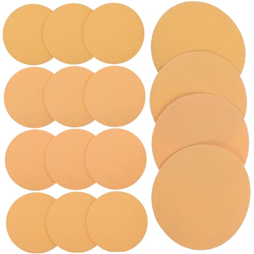 Zerodeko 40 Stück Schleifpapierscheibe Zubehör Bausatz sortiert Und Hartholz Pads Wald Schleifpad Polierschwabbel Schleifteller tauschen Schleifpapier für Elektroschleifer Sandpapier von Zerodeko