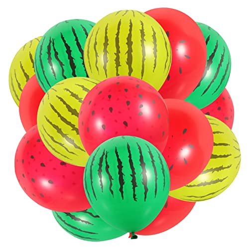 Zerodeko 40Stücke Wassermelonen Luftballons für Hawaii Partys Dekoration mit Tiefgrünen Hellgrünen und Verschiedenen Wassermelonenmotiven für Geburtstagsfeiern Zerodeko 40Stücke Wassermelonen Luftballons für Hawaii Partys Dekoration mit Tiefgrünen Hellgrünen und Verschiedenen Wassermelonenmotiven für Geburtstagsfeiern von Zerodeko