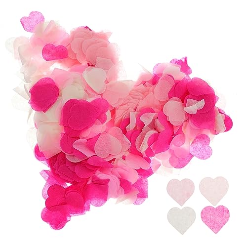 Zerodeko 4Packungen Herz Konfetti Aus Papier Für Hochzeit Und Valentinstag Farben Blassrosa Und Dekoration Für Feierlichkeiten von Zerodeko