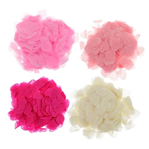 Zerodeko 4Packungen Herzform Papier Konfetti Für Hochzeit Und Valentinstag Dekoration Für Hochzeiten Geburtstagsfeiern Und Jubiläen Pro Packung Tiefem Zartem von Zerodeko