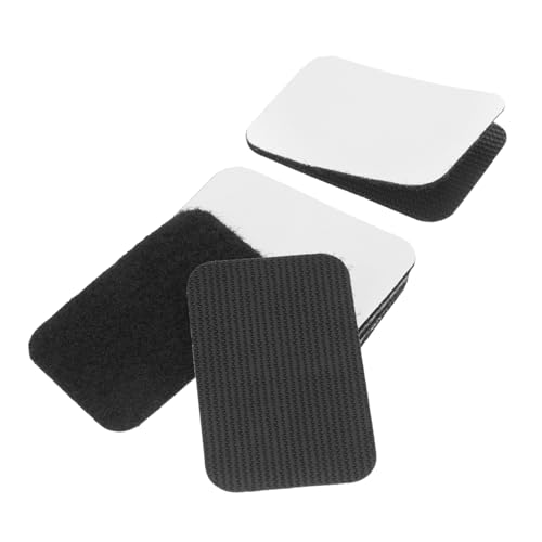 Zerodeko 5 Paare Anti-rutsch-patch Klettstreifen Klettverschlüsse Klettband Aufkleber Zur Befestigung Des Sofakissens Stuhlkissen Mit Rutschfestem Griff Klebeband Black Pvc von Zerodeko
