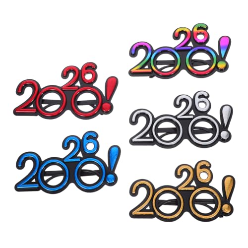 Zerodeko 5 Paare Kreative Abschlussfeier Brillen Dekorative Accessoires für Partys Neujahr und Kostüme Vielseitige Foto Requisiten aus Leichtem Zerodeko 5 Paare Kreative Abschlussfeier Brillen Dekorative Accessoires für Partys Neujahr und Kostüme Vielseitige Foto Requisiten aus Leichtem von Zerodeko