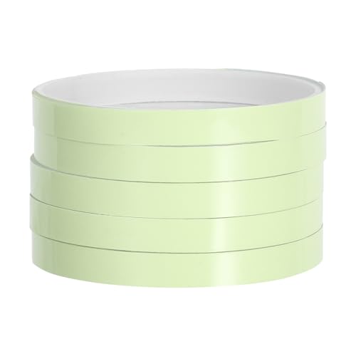 Zerodeko 5 Rollen Fluoreszierendes Rutsch Klebeband Grün Leuchtend Selbstklebend Sicherheitsband für Treppen und Böden Nachtbeleuchtung Notausgang Sichtbarkeitsband von Zerodeko