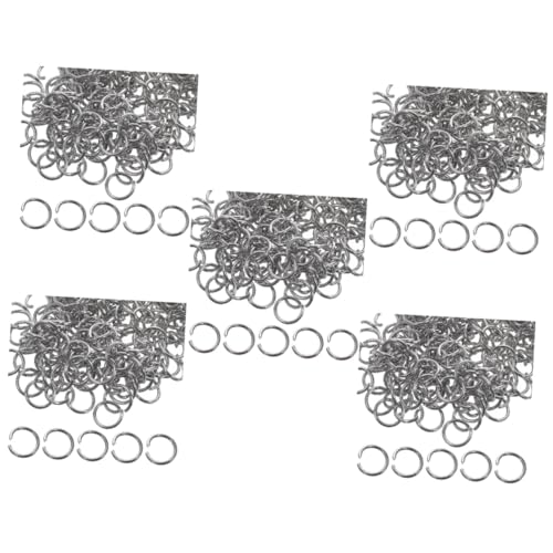 Zerodeko 5 Sätze Rostfreier Stahlöffnungsring Herstellung Schließungen Sprungringe Machen Edelstahl -schmuckzubehör Verbindungsringe Für Armbänder Silber 200 Stück * 5 von Zerodeko