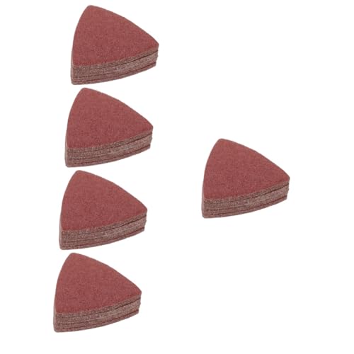 Zerodeko 5 Sätze Sandpapier Schleifen Streugut Oszillierendes Schleifpad Dreieck-schleifpad Unterlage Schleifpapier Für Elektroschleifer Schleifpapier Beflocken 20 Stück * 5 von Zerodeko