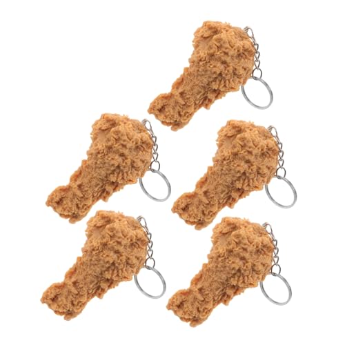 Zerodeko 5 Stück Fried Chicken Schlüsselanhänger Realistisches Hühnchen Bein Design Lustige und Praktische Accessoires für Schlüssel Taschen und Zerodeko 5 Stück Fried Chicken Schlüsselanhänger Realistisches Hühnchen Bein Design Lustige und Praktische Accessoires für Schlüssel Taschen und von Zerodeko