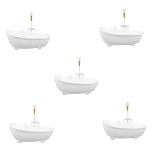 Zerodeko 5 Stück Kreativer Badewannen Cocktailbecher Weiß Origineller Getränkebecher für Partys Hochzeiten Clubs Stilvoller Trinkbehälter und Dekoratives Party Accessoire von Zerodeko