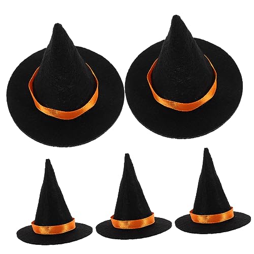 Zerodeko 5 Stück Miniatur Hexenhüte für Halloween Teiliges zur Dekoration von Weinflaschen für Diy Projekte Geeignet für Puppen Partyzubehör und Bastelarbeiten Zerodeko 5 Stück Miniatur Hexenhüte für Halloween Teiliges zur Dekoration von Weinflaschen für Diy Projekte Geeignet für Puppen Partyzubehör und Bastelarbeiten von Zerodeko