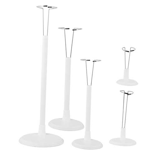 Zerodeko 5 Stück Stützrahmen für Puppen Figur gemacht Stand steht Puppengestell kleiner Puppenständer einfaches Puppenregal Puppenanzeigehalter Stützständer für Puppen Rostfreier Stahl Weiß von Zerodeko