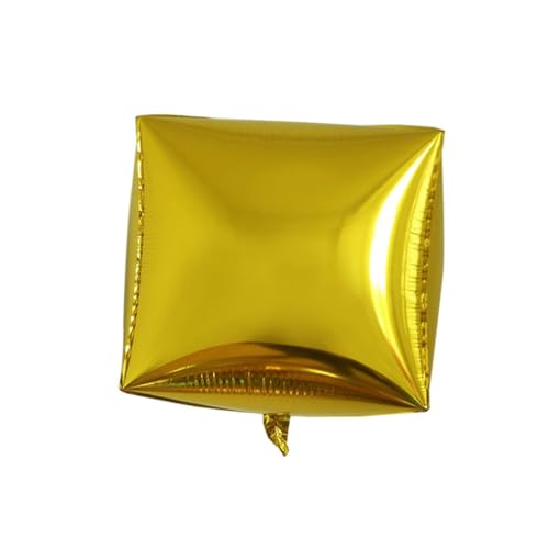 Zerodeko 5 Stück Teiliges Aluminium folienballon Quadratisch Wiederverwendbar Rosegold Partydeko für Geburtstag Festival Hochzeit und Kinderfeier von Zerodeko