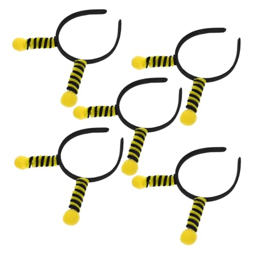Zerodeko 5 Stück Teiliges Bienen Antenne Haarband Party Kopfschmuck Kostüm Haarreifen Leicht und Bequem für Halloween Cosplay und Festliche Anlässe Zerodeko 5 Stück Teiliges Bienen Antenne Haarband Party Kopfschmuck Kostüm Haarreifen Leicht und Bequem für Halloween Cosplay und Festliche Anlässe von Zerodeko