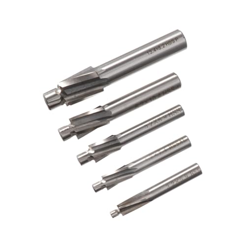 Zerodeko 5 Stück Teiliges Hochleistungs Senker Fräser Cnc Hochpräzise Gerade Schaftfräser für Metallbearbeitung mit Hoher Verschleißfestigkeit Geeignet für Stahl Edelstahl Aluminium von Zerodeko