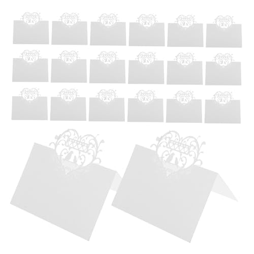 Zerodeko 50 Stück Karten Partys Schilder Duschen Gefaltet Elegante Dinge Thematische Namen Veranstaltungen Formell Für Bankettgäste Platz Hochzeit von Zerodeko