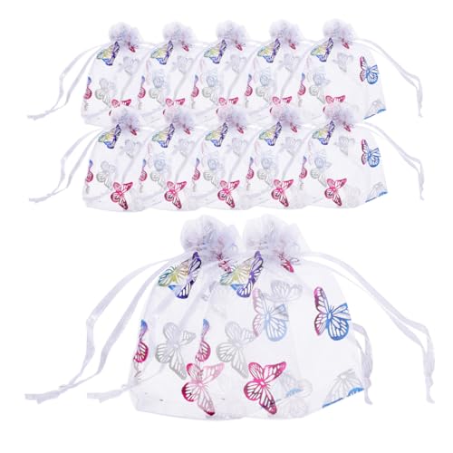 Zerodeko 50 Stück Netzbeutel mit Kordelzug Bunte Schmetterlinge für Süßigkeiten Schmuck und Vielseitige Aufbewahrungstaschen Zerodeko 50 Stück Netzbeutel mit Kordelzug Bunte Schmetterlinge für Süßigkeiten Schmuck und Vielseitige Aufbewahrungstaschen von Zerodeko