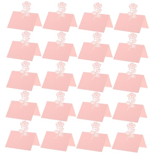 Zerodeko 50 Stück Perlrosa Hochzeit Platzkarten mit Rosen Filigrane Namenskarten für Sitzordnung Tischdekoration für Hochzeitsfeier Empfang Romantisches Design Zerodeko 50 Stück Perlrosa Hochzeit Platzkarten mit Rosen Filigrane Namenskarten für Sitzordnung Tischdekoration für Hochzeitsfeier Empfang Romantisches Design von Zerodeko