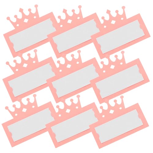 Zerodeko 50Stücke Tischkarten mit Kronenausschnitt Platzkarten für Hochzeiten und Partys Stabile Zeltkarten aus Hochwertigem Leere Namenskarten von Zerodeko