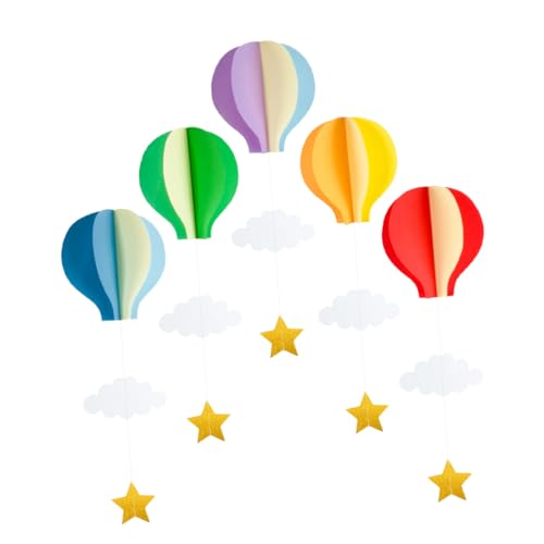 Zerodeko 5Stücke Heißluftballon und Hängeornamente für Kindergeburtstage und Festlichkeiten Einfache Deckendekoration für Innen und Außenbereiche Lebensechte und Verspielte Zerodeko 5Stücke Heißluftballon und Hängeornamente für Kindergeburtstage und Festlichkeiten Einfache Deckendekoration für Innen und Außenbereiche Lebensechte und Verspielte von Zerodeko