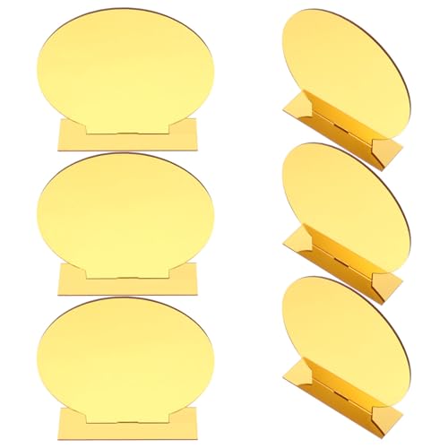 Zerodeko 6 Sätze Kreisrunde Blanko Tischschild Sets aus für Hochzeiten Partys und Veranstaltungen Tischnummern und Namensschilder zur Individuellen Dekoration von Zerodeko