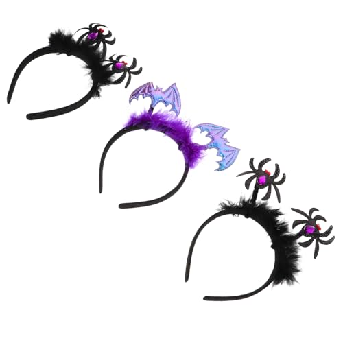 Zerodeko 6 Stück Halloween-Stirnbänder für Damen: Fledermaus-Haarbänder, Spinnen-Kopfbedeckung – Bopper, gruseliges Haar-Accessoire für Cosplay-Party-Zubehör Zerodeko 6 Stück Halloween-Stirnbänder für Damen: Fledermaus-Haarbänder, Spinnen-Kopfbedeckung – Bopper, gruseliges Haar-Accessoire für Cosplay-Party-Zubehör von Zerodeko