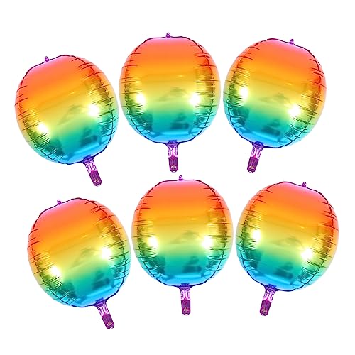 Zerodeko 6 Stück Regenbogenballon Pastell Farben dekorativer Luftballon hängend Partydekorationsballon zarter Ballon Luftballons für die Party Luftballons zum Geburtstag Aluminiumfolie Bunt Zerodeko 6 Stück Regenbogenballon Pastell Farben dekorativer Luftballon hängend Partydekorationsballon zarter Ballon Luftballons für die Party Luftballons zum Geburtstag Aluminiumfolie Bunt von Zerodeko