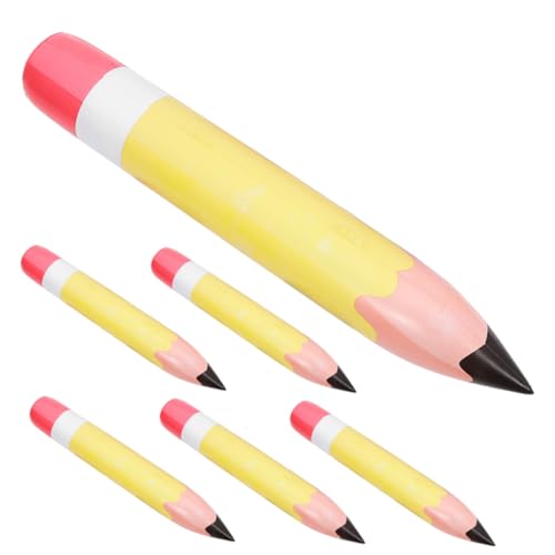 Zerodeko 6 Stück Teiliges Aufblasbare Bleistifte zur Dekoration für Schulanfang Jumbo PVC Bleistift Deko für Klassenzimmer und Partys Gelb Leicht und Wiederverwendbar Zerodeko 6 Stück Teiliges Aufblasbare Bleistifte zur Dekoration für Schulanfang Jumbo PVC Bleistift Deko für Klassenzimmer und Partys Gelb Leicht und Wiederverwendbar von Zerodeko