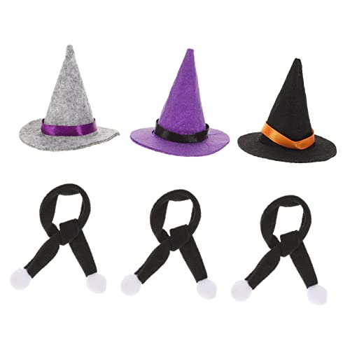 Zerodeko 6 Stück Teiliges Halloween Flaschen Deko mit Mini Hexenhüten und Schwarzen Sowie Grauen Schals Festliche Weinflaschen Accessoires für Halloween Party und Tischdekoration Zerodeko 6 Stück Teiliges Halloween Flaschen Deko mit Mini Hexenhüten und Schwarzen Sowie Grauen Schals Festliche Weinflaschen Accessoires für Halloween Party und Tischdekoration von Zerodeko