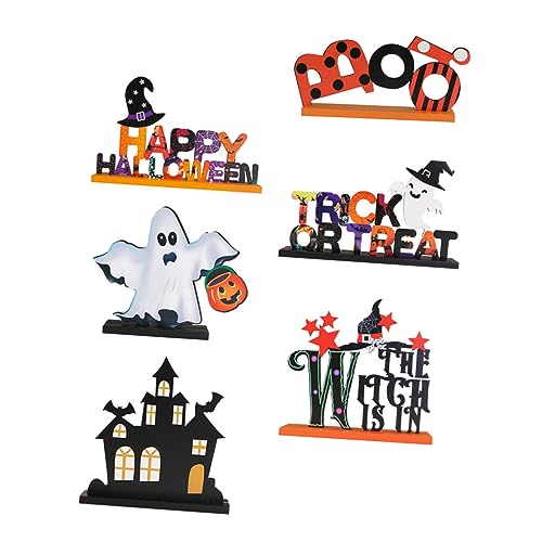 Zerodeko 6 Stück Teiliges Halloween Tischmittelstück aus Holz mit Geistermotiv Stabilem Standfuß Klassische Partydekoration für Halloween Tisch Langlebiges Dichteplatten Material für Zerodeko 6 Stück Teiliges Halloween Tischmittelstück aus Holz mit Geistermotiv Stabilem Standfuß Klassische Partydekoration für Halloween Tisch Langlebiges Dichteplatten Material für von Zerodeko