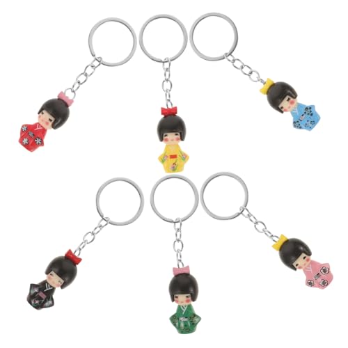 Zerodeko 6 Stück Teiliges Kimono Puppe Schlüsselanhänger Süße Cartoon Schlüsselanhänger für Taschen Rucksäcke und Dekoration Perfektes für Schüler und Sammler Zufällige Zufällige Farbe Zerodeko 6 Stück Teiliges Kimono Puppe Schlüsselanhänger Süße Cartoon Schlüsselanhänger für Taschen Rucksäcke und Dekoration Perfektes für Schüler und Sammler Zufällige Zufällige Farbe von Zerodeko