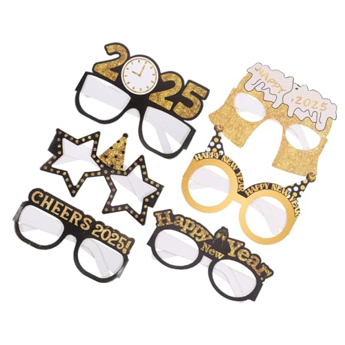 Zerodeko 6 Stück Teiliges Neujahrsbrille aus Papier Leichte Party Eyewear als Foto Requisite Komfortabel und Robust Geeignet für Erwachsene und Jugendliche Festliches Neujahrszubehör Zerodeko 6 Stück Teiliges Neujahrsbrille aus Papier Leichte Party Eyewear als Foto Requisite Komfortabel und Robust Geeignet für Erwachsene und Jugendliche Festliches Neujahrszubehör von Zerodeko