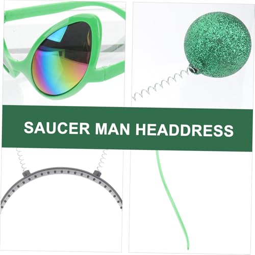 Zerodeko 6 Stück Teiliges Saucer Man Stirnband mit Grünen Lustigen Brillen und Kreativen Festival-haarreifen für Kostüm Cosplay-partys und Erwachsene Zerodeko 6 Stück Teiliges Saucer Man Stirnband mit Grünen Lustigen Brillen und Kreativen Festival-haarreifen für Kostüm Cosplay-partys und Erwachsene von Zerodeko
