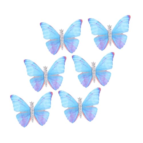 Zerodeko 6 Stück Teiliges Schmetterling Haarklammern für Dickes Haar Zarte Haarspangen mit Rutschfestem Halt Haaraccessoires für Frauen und Mädchen Geeignet für Hochzeiten Partys und von Zerodeko