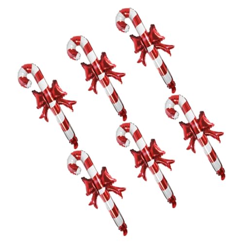 Zerodeko 6 Stück Teiliges Weihnachtsballons Zuckerstangen Form aus Aluminiumfolie Große Aufblasbare Partydeko für Festliche und Familienfotos Zerodeko 6 Stück Teiliges Weihnachtsballons Zuckerstangen Form aus Aluminiumfolie Große Aufblasbare Partydeko für Festliche und Familienfotos von Zerodeko