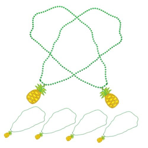 Zerodeko 6 Teilige Hawaii Party Halskette Hawaii Motto Party Obst Halskette Tropische Geburtstagsdekorationen Hawaii Halskette Hawaii Mittelstück Dekoration Sommerschmuck von Zerodeko