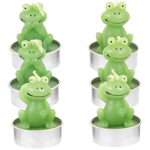 Zerodeko 6St Frosch-Kerze-Ornament Kerzen Tischdekoration Paraffinwachs Wohnkultur Teelichter Frösche Teelicht Kerzen in Dessertform Tier Dekorationen Nachtisch schmücken Zerodeko 6St Frosch-Kerze-Ornament Kerzen Tischdekoration Paraffinwachs Wohnkultur Teelichter Frösche Teelicht Kerzen in Dessertform Tier Dekorationen Nachtisch schmücken von Zerodeko