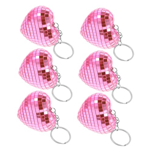 Zerodeko 6Stücke Herzförmige Disco Spiegelkugel Schlüsselanhänger Kreative Mini Disco Ball für Partys und Festliche Anlässe Reflektierendes Design aus Langlebigem Zerodeko 6Stücke Herzförmige Disco Spiegelkugel Schlüsselanhänger Kreative Mini Disco Ball für Partys und Festliche Anlässe Reflektierendes Design aus Langlebigem von Zerodeko