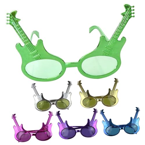Zerodeko 6Stücke Lustige Partybrillen im Gitarren Design Praktische Foto Requisiten für Unvergessliche Feiern Leuchtende Brillen für Kreative und Tolle Farbe Zufällig Zerodeko 6Stücke Lustige Partybrillen im Gitarren Design Praktische Foto Requisiten für Unvergessliche Feiern Leuchtende Brillen für Kreative und Tolle Farbe Zufällig von Zerodeko
