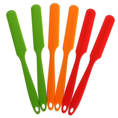 Zerodeko 6Stücke Teiliges Silikon Teigschaber Hitzebeständig zum Backen Rühren und Verteilen von Erdnussbutter und Spülmaschinengeeignet Zerodeko 6Stücke Teiliges Silikon Teigschaber Hitzebeständig zum Backen Rühren und Verteilen von Erdnussbutter und Spülmaschinengeeignet von Zerodeko