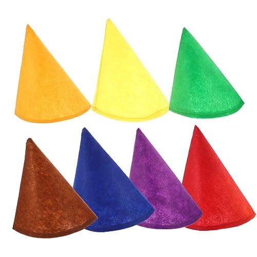 Zerodeko 7 Stück Teiliges Weihnachts Zwergenmützen aus Filz Lustige Partyhüte für Kostüme Accessoires für Halloween und Festliche Anlässe Zerodeko 7 Stück Teiliges Weihnachts Zwergenmützen aus Filz Lustige Partyhüte für Kostüme Accessoires für Halloween und Festliche Anlässe von Zerodeko