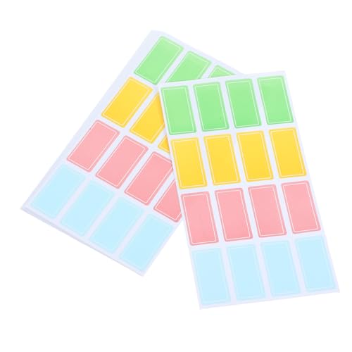 Zerodeko 70 Blatt Wasserdichte klebrige Noten Trocken abwischbare Etiketten, wiederverwendbar Etikettpapier leer Organisation weiß kleben Du aufkleber Versandetiketten Preismarker-Etiketten von Zerodeko