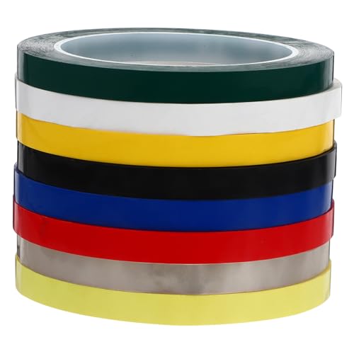 Zerodeko 8 Rollen Isolierband Positionierungsband Farbband Bastelband Abdeckband Etikettenklebeband Klebebänder Zeichenband Klebeetikettenbänder Band Masse Beschriftungsbänder das Haustier von Zerodeko