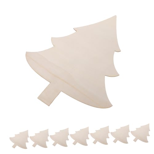 Zerodeko 8 Stück Teiliges Unbemalte Holz-weihnachtsbaum-ausschnitte Naturbelassene DIY Bastelholzstücke Glatte Oberfläche Kindersicher für Malprojekte Familienaktivitäten und Kreative Zerodeko 8 Stück Teiliges Unbemalte Holz-weihnachtsbaum-ausschnitte Naturbelassene DIY Bastelholzstücke Glatte Oberfläche Kindersicher für Malprojekte Familienaktivitäten und Kreative von Zerodeko